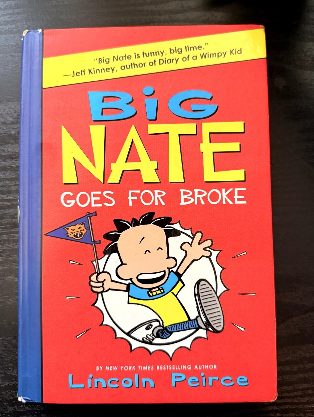Big Nate Goes for Broke by Lincoln Peirce Hardcover Book 4 Kids Comedy Novel